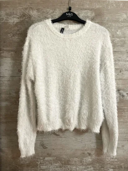 H&M Cupavi beli dzemper vel.S