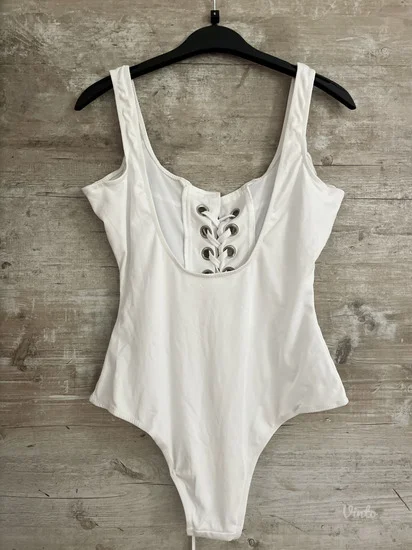 NOVO Zaful beli jednodelni kupaci vel.S