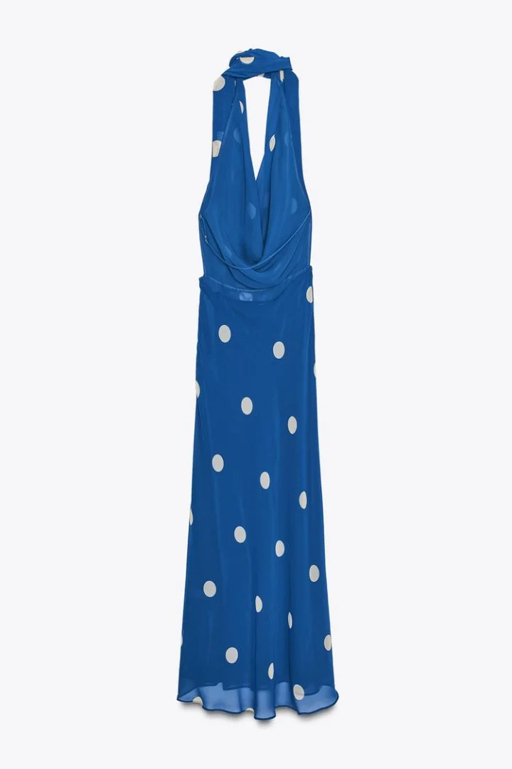 NOVO ZARA Viralna midi haljina na tufne vel.XS