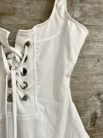 NOVO Zaful beli jednodelni kupaci vel.S