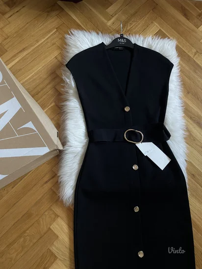 NOVO ZARA Viralna midi streč haljina vel.S