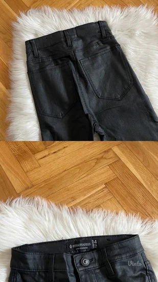 NOVO Stradivarius voskirane pantalone vel.XS