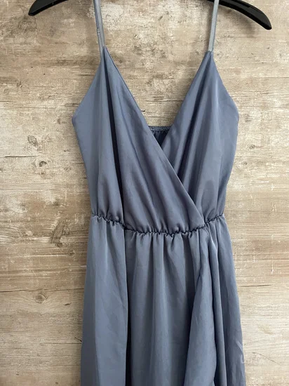 Plava elegantna letnja haljina