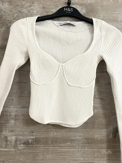 Bershka korset knit majica dugih rukava vel.XS