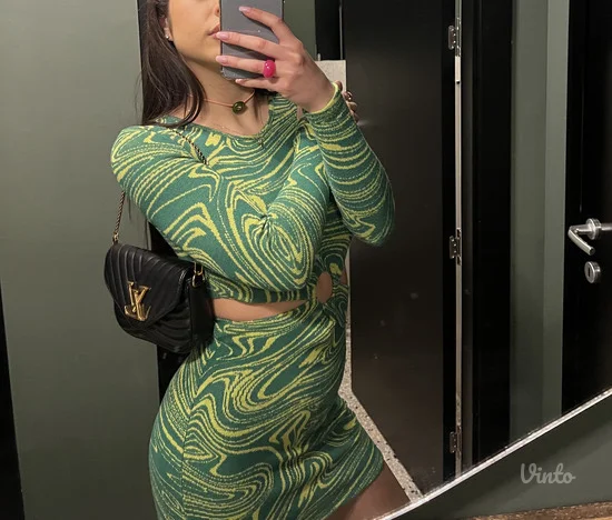 ZARA Zelena haljina vel.S