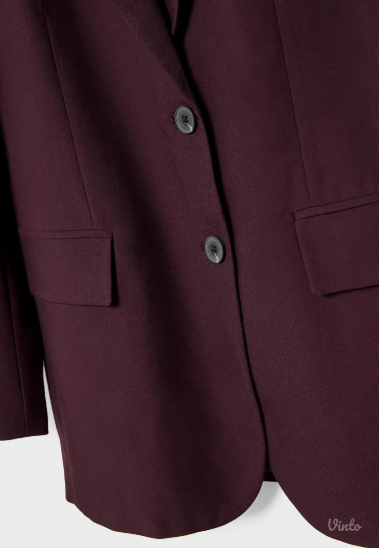 NOVO Stradivarius bordo oversized sako vel.XS