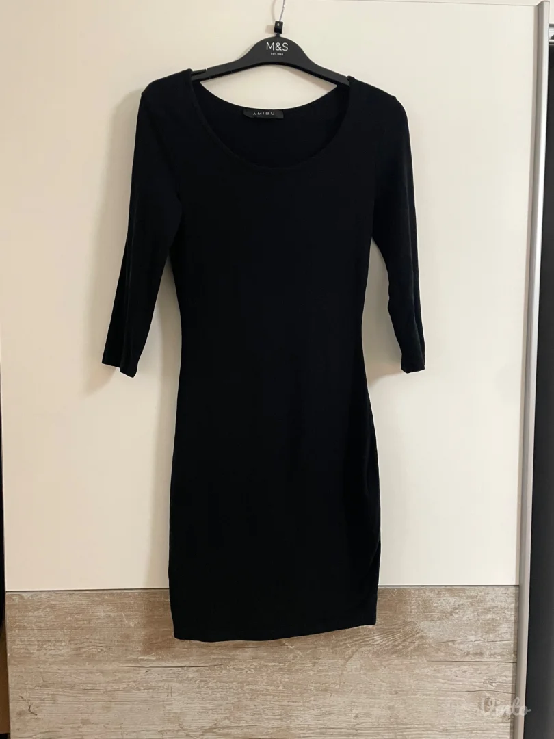 Amisu crna pamucna haljina vel.XS/S