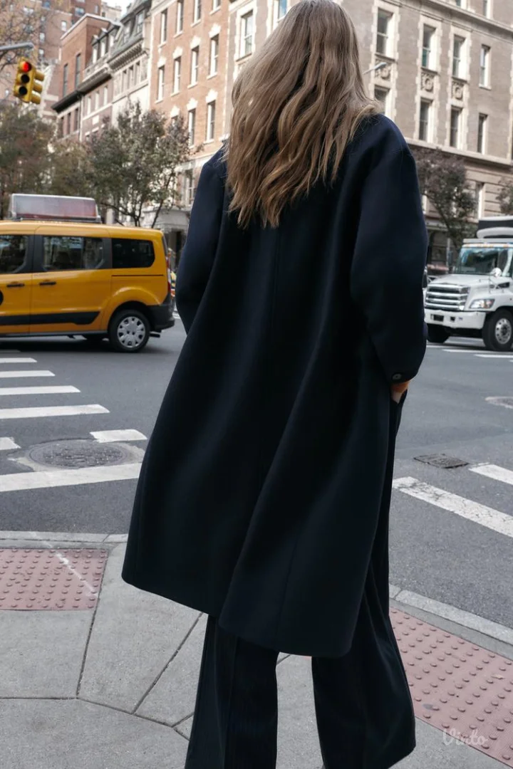 NOVO ZARA Viralni oversize vuneni kaput vel.XS