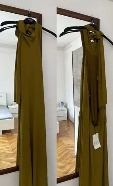 NOVO ZARA Viralna haljina golih ledja vel.XS