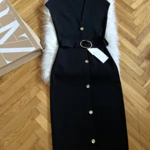 NOVO ZARA Viralna midi streč haljina vel.S