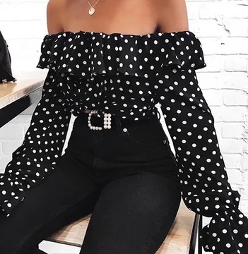 Forever 21 off shoulder bluza na tufne vel.S