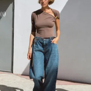 NOVO ZARA Viralna asimetrična majica vel.XS