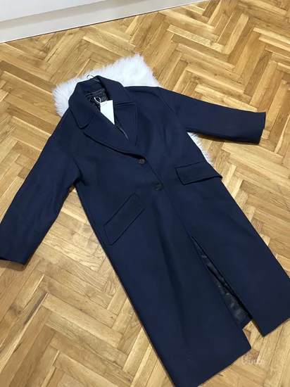 NOVO ZARA Viralni oversize vuneni kaput vel.XS