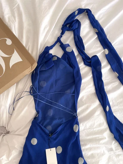 NOVO ZARA Viralna midi haljina na tufne vel.XS