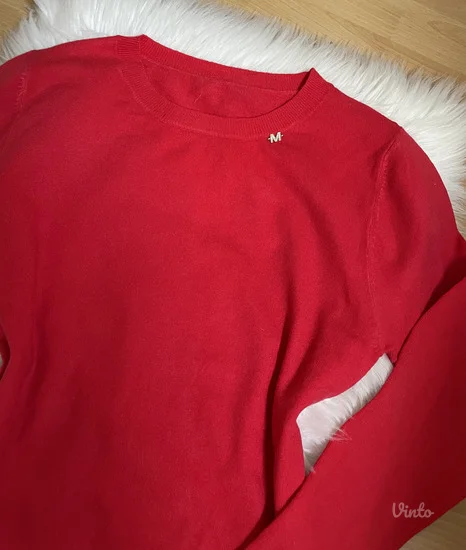 NOVO Crveni dzemper sa kasmirom vel.S