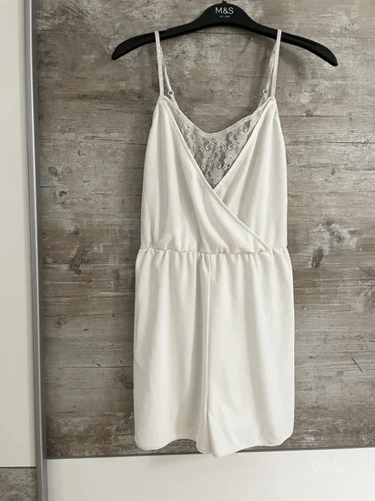 H&M letnji kombinezon sa čipkom vel.S