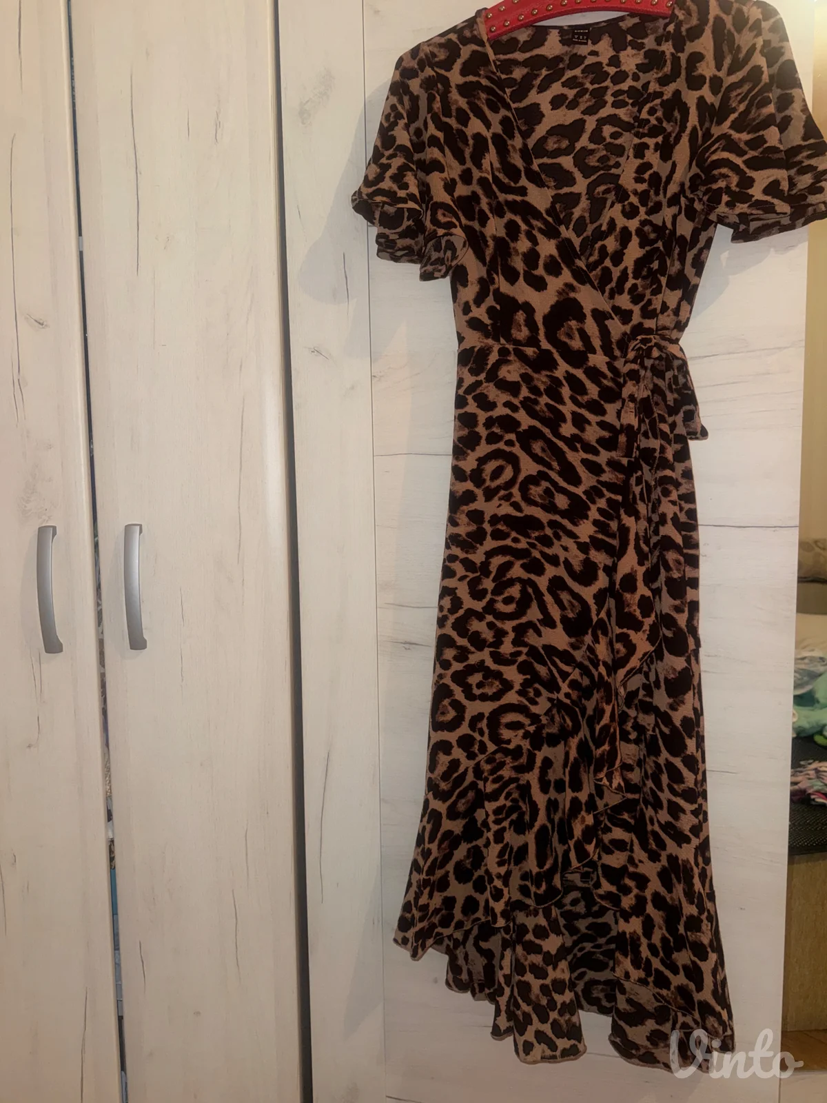 Animal print haljina duga m