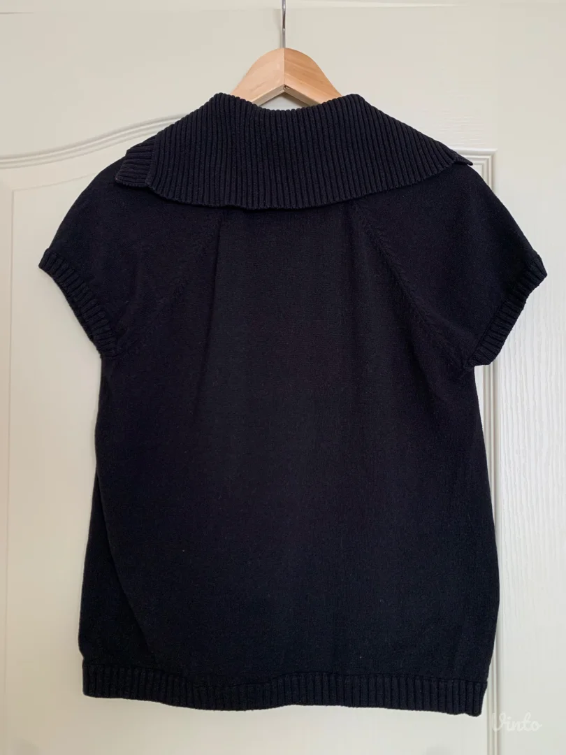 S. Oliver - crni zenski dzemper na kratke rukave