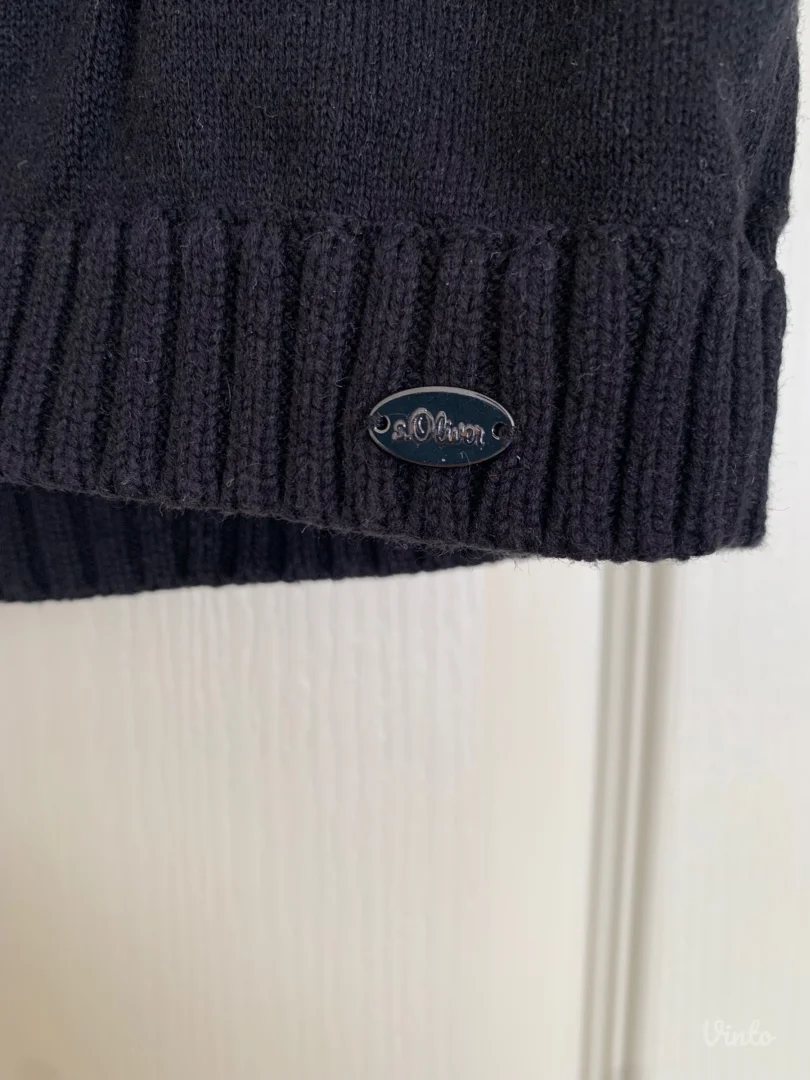 S. Oliver - crni zenski dzemper na kratke rukave