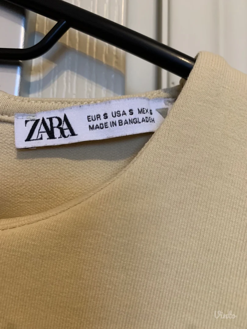 Zara - pastelno zuta zenska majica
