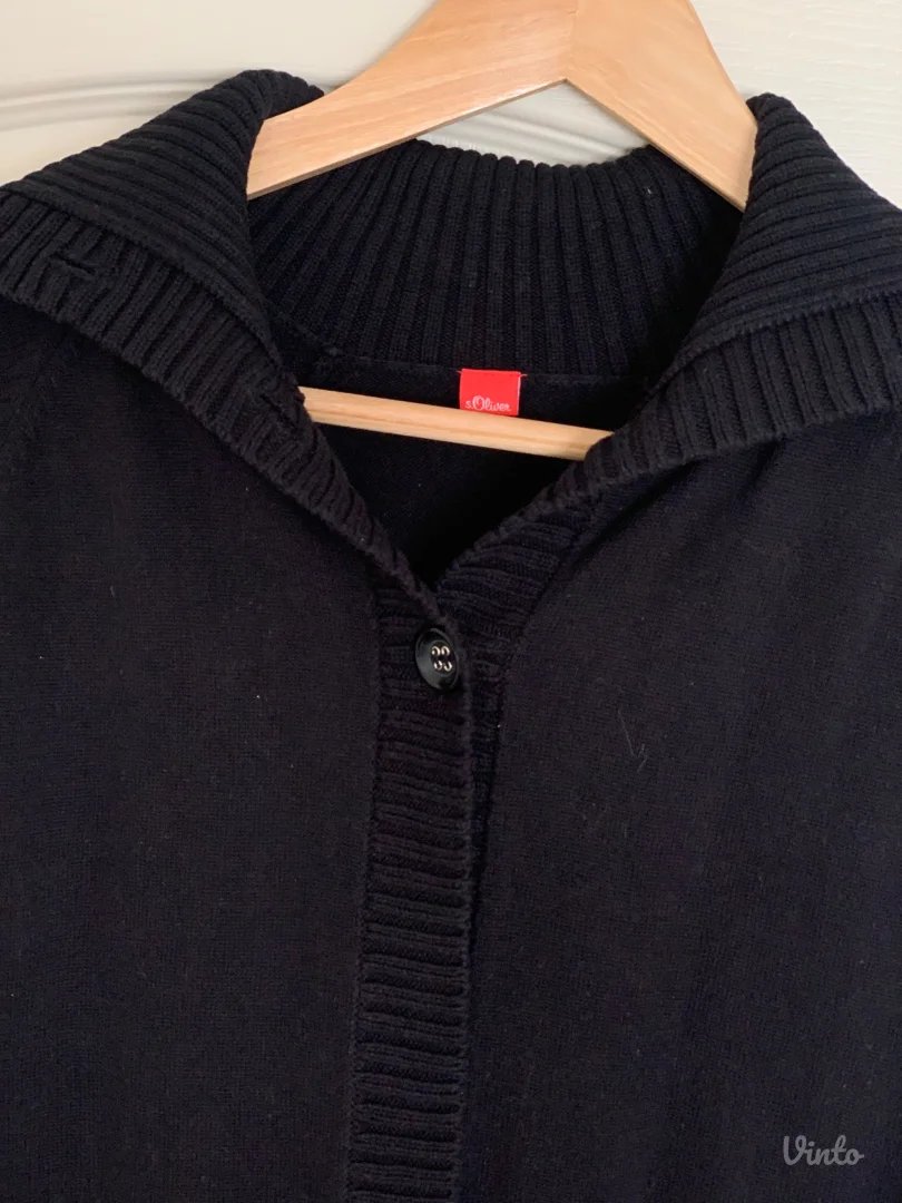 S. Oliver - crni zenski dzemper na kratke rukave