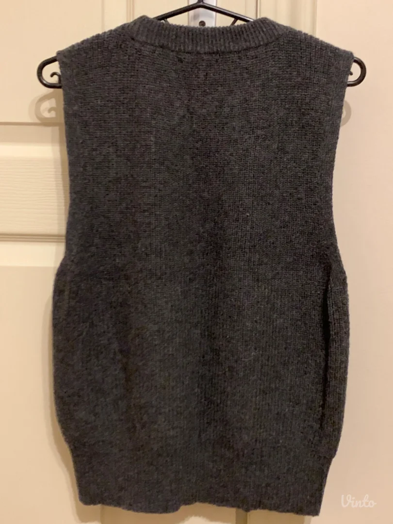 Only - Sivi prsluk sa dodatkom vune