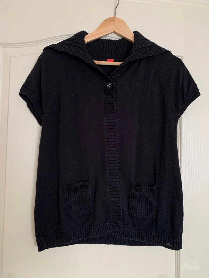 S. Oliver - crni zenski dzemper na kratke rukave