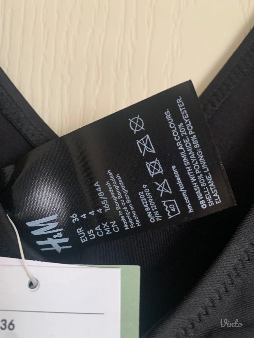 H&M crni zenski kupaci * novo sa etiketom* velicina 36