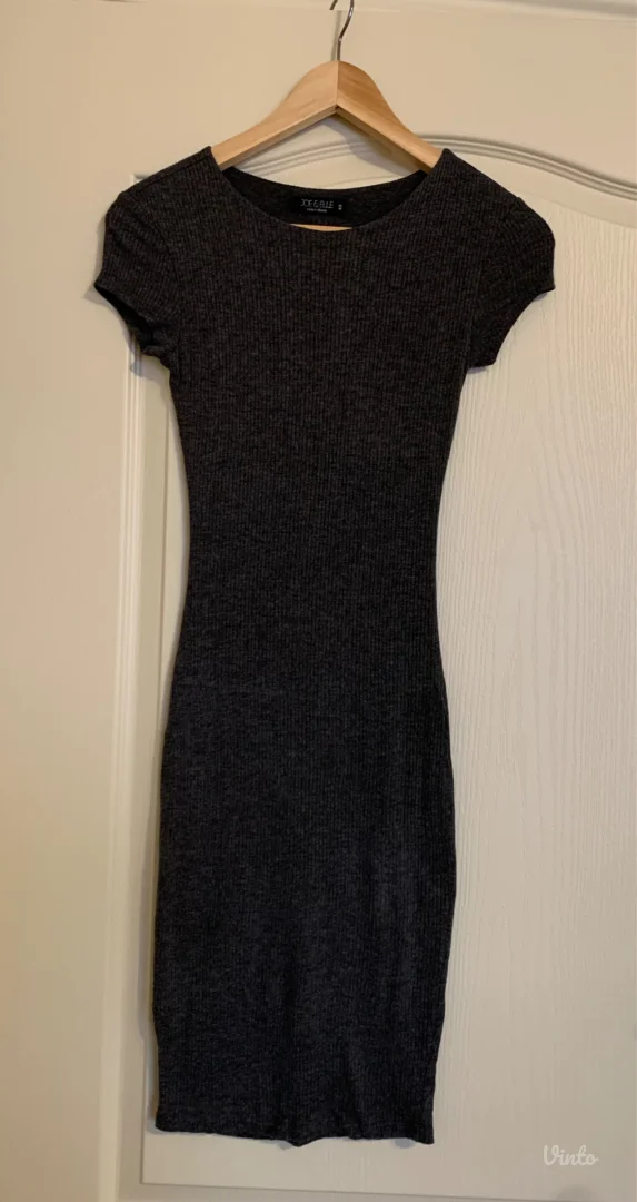 Joe & Elle - tamnije siva zenska haljina