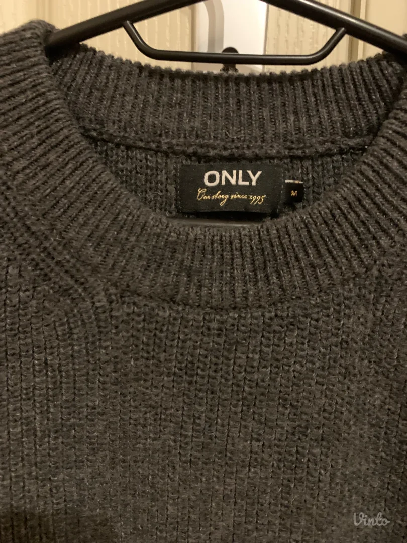 Only - Sivi prsluk sa dodatkom vune