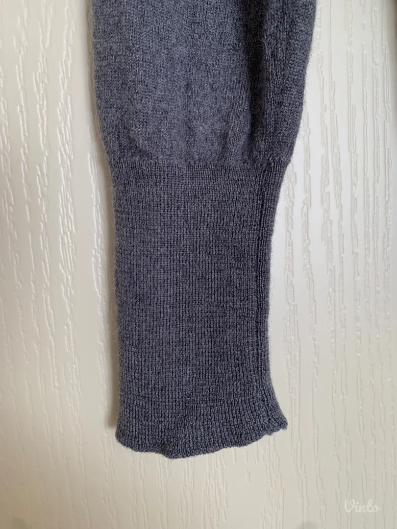 UNITED COLORS OF BENETTON siva zenska polurolka 100% vuna