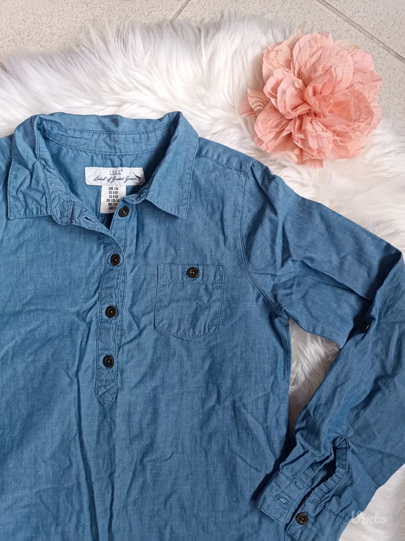 H&M teksas košulja/haljina 134