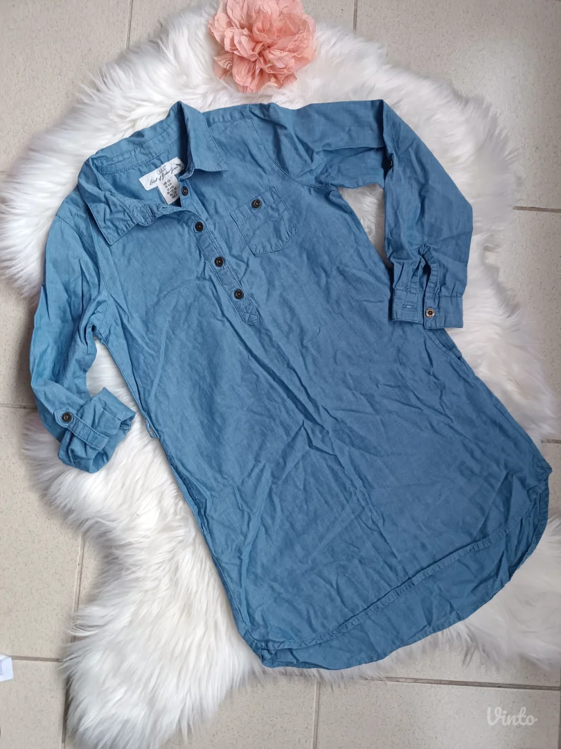 H&M teksas košulja/haljina 134