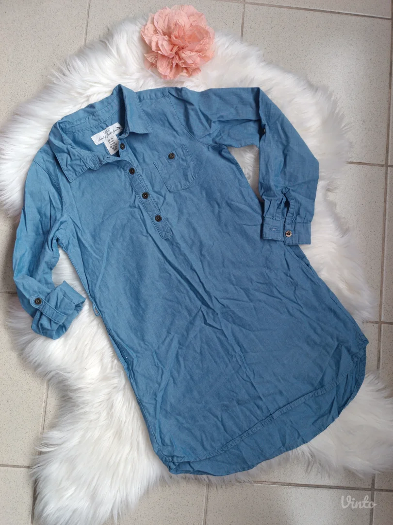 H&M teksas košulja/haljina 134