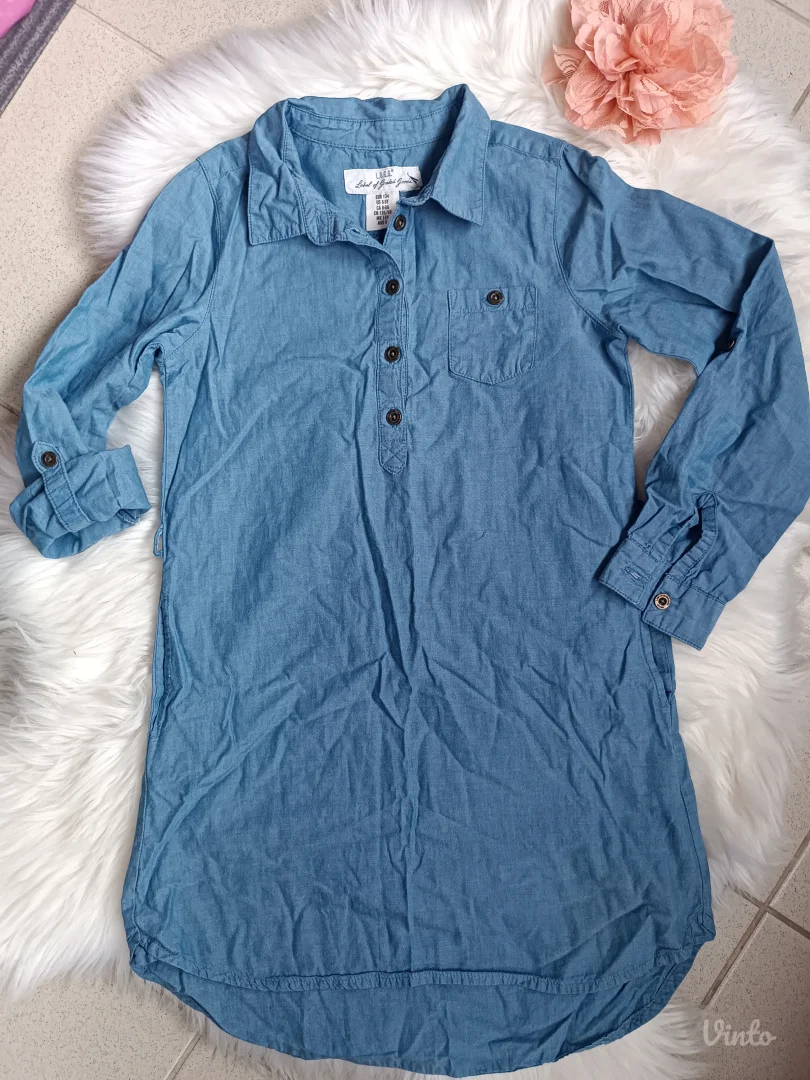 H&M teksas košulja/haljina 134