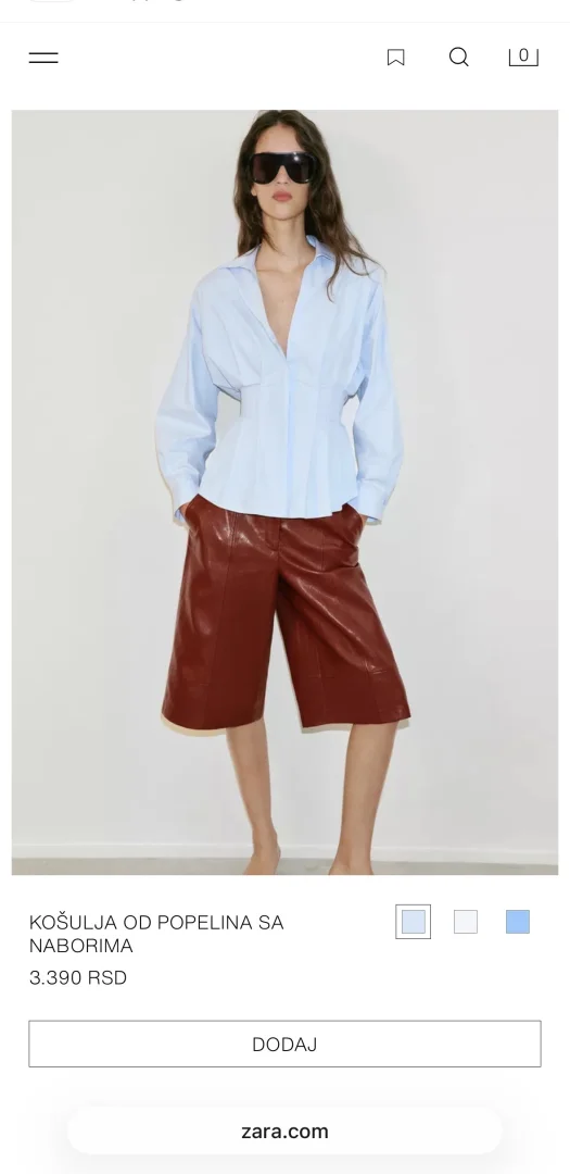 Zara kosulja, S