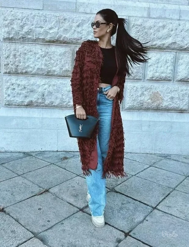 Nov ZARA kaput sa resama – M (više UNI)
