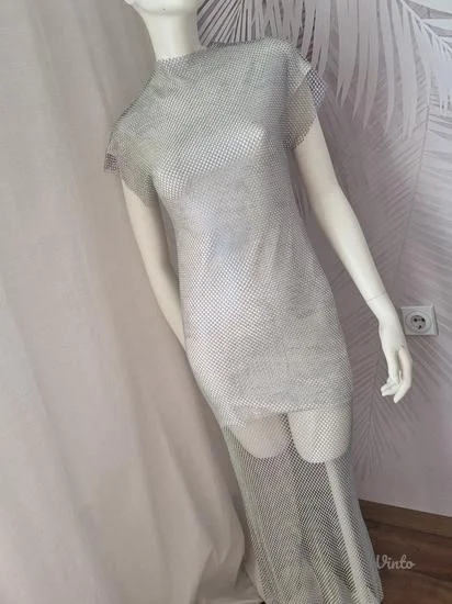 Nova ZARA mesh haljina sa etiketom