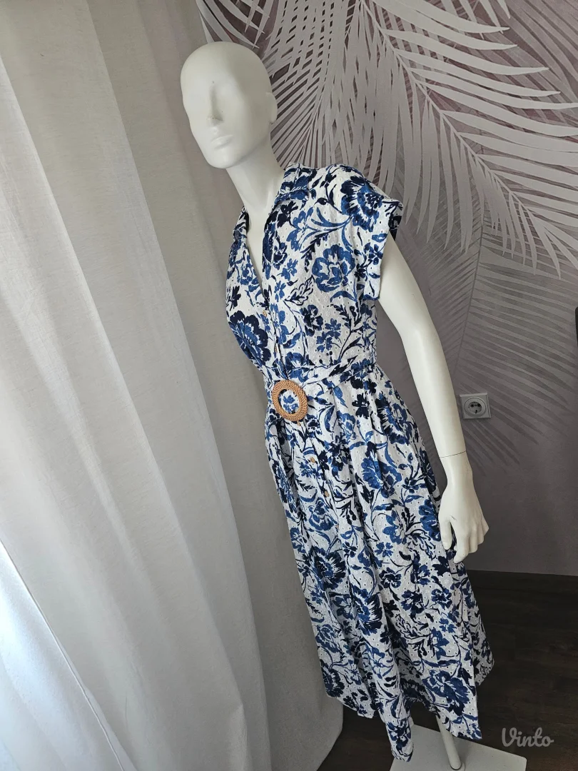 Nova ZARA midi haljina sa etiketom