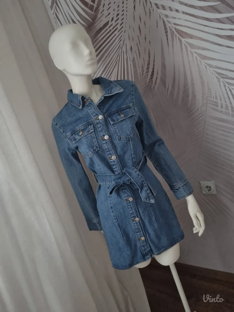 Nova ZARA jeans haljina sa etiketom