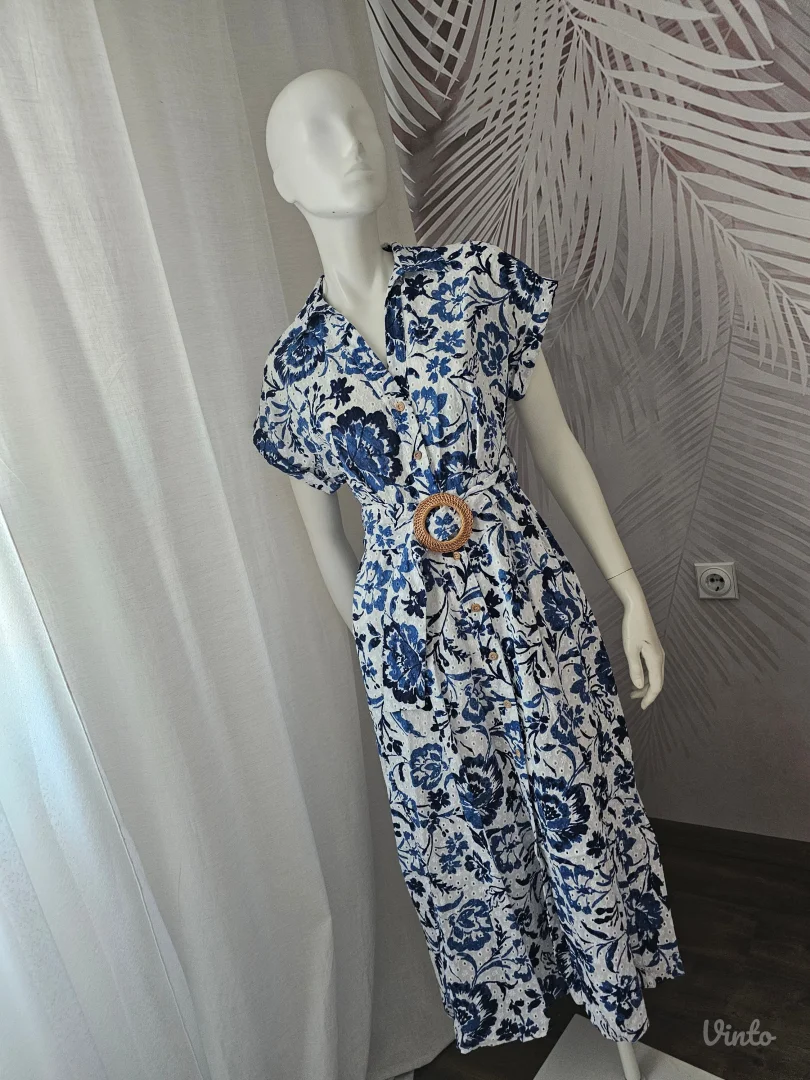 Nova ZARA midi haljina sa etiketom