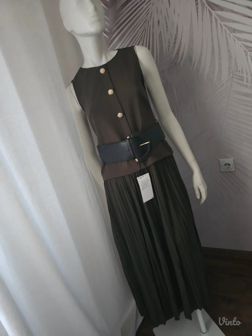 Nova ZARA midi haljina sa etiketom