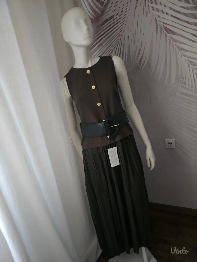 Nova ZARA midi haljina sa etiketom