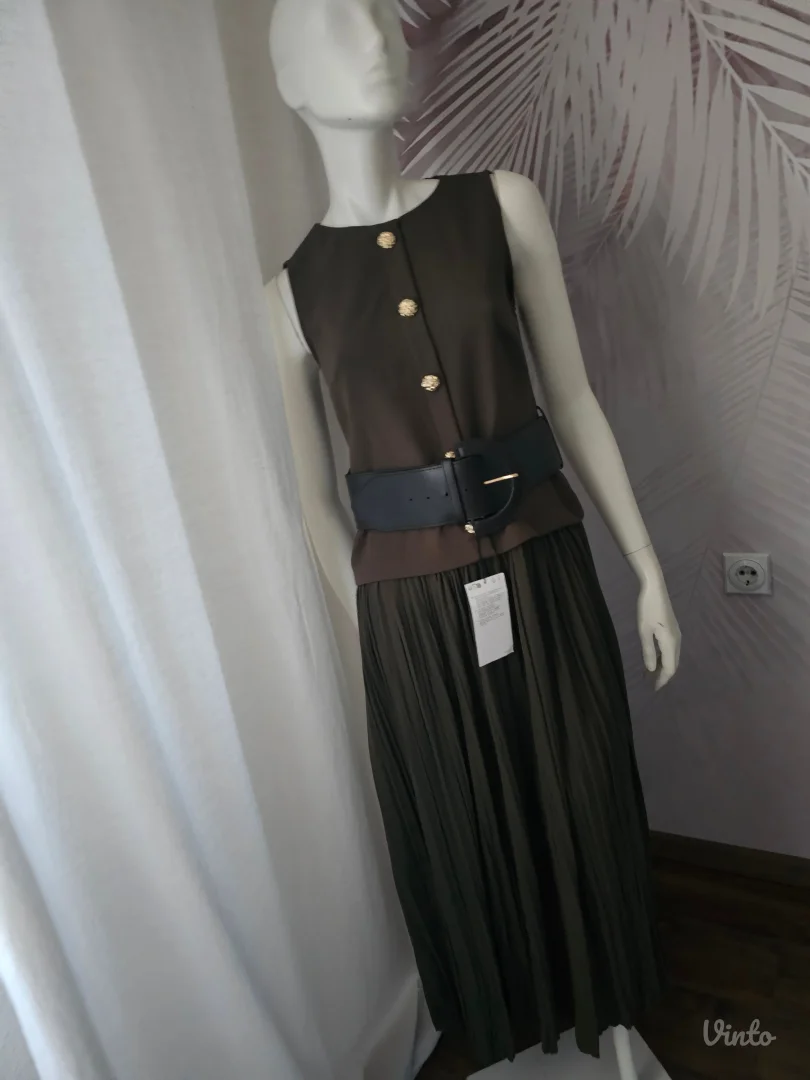 Nova ZARA midi haljina sa etiketom