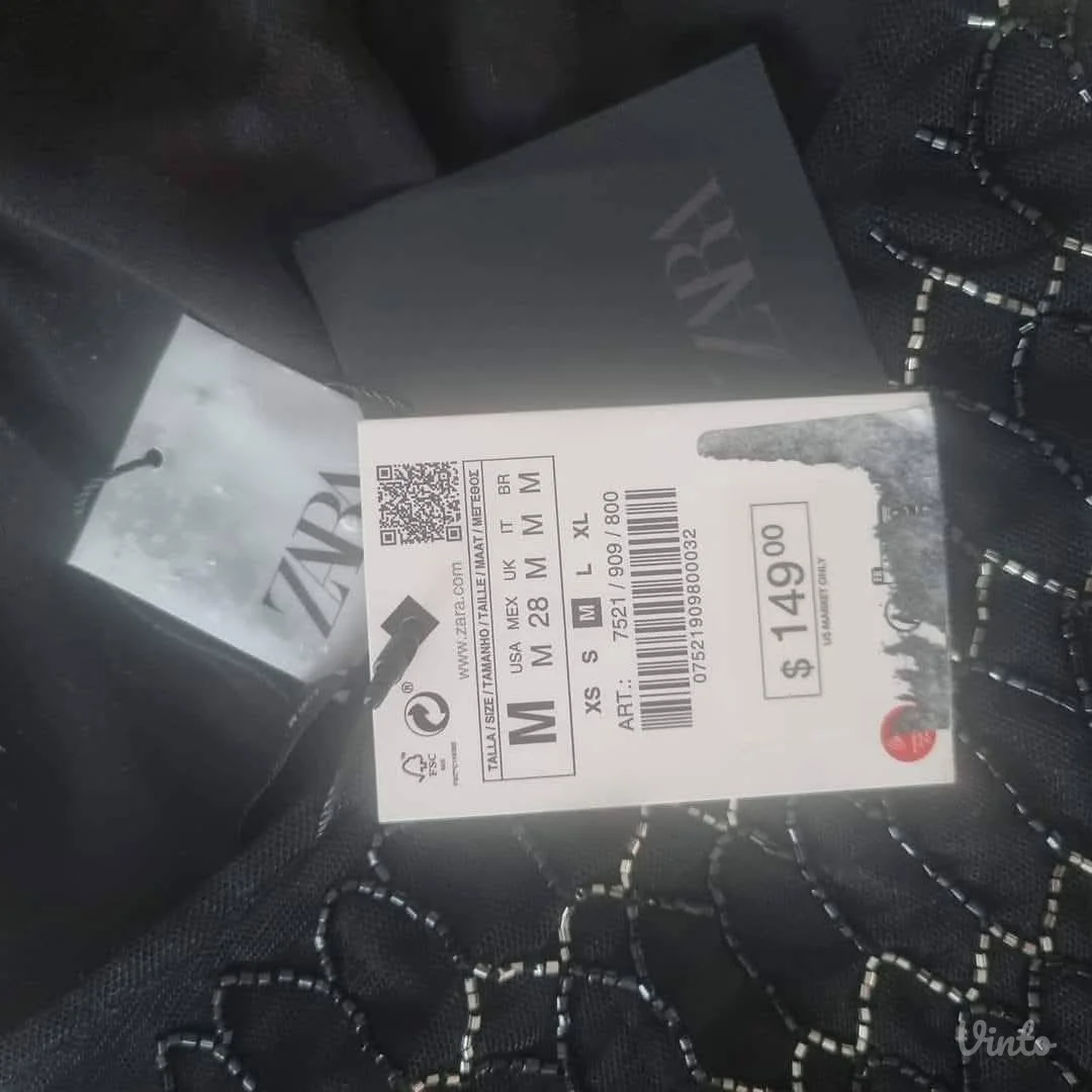 ZARA luksuzna haljina sa perlicama – veličina M