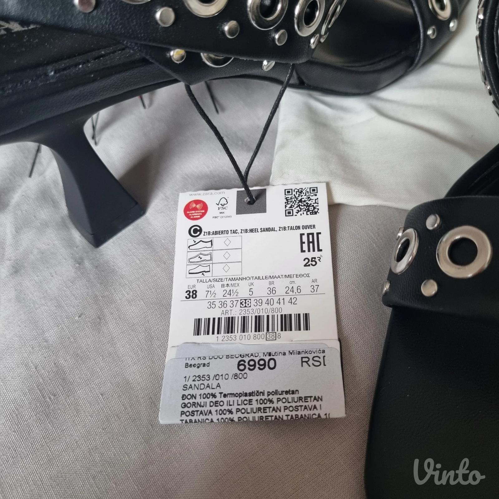 Nove Zara sandale 38 vel 24.6cm ug