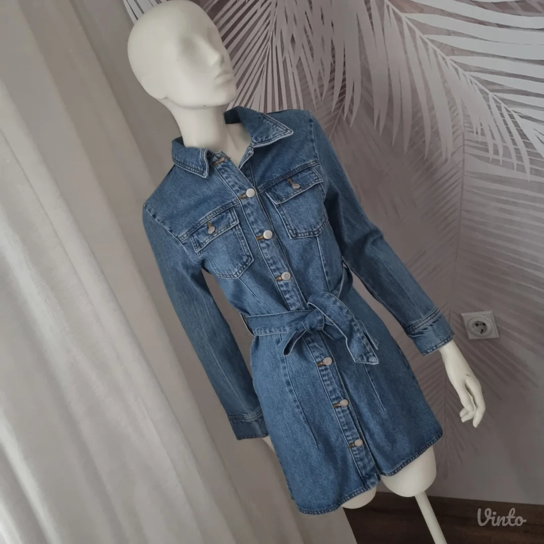 Nova ZARA jeans haljina sa etiketom