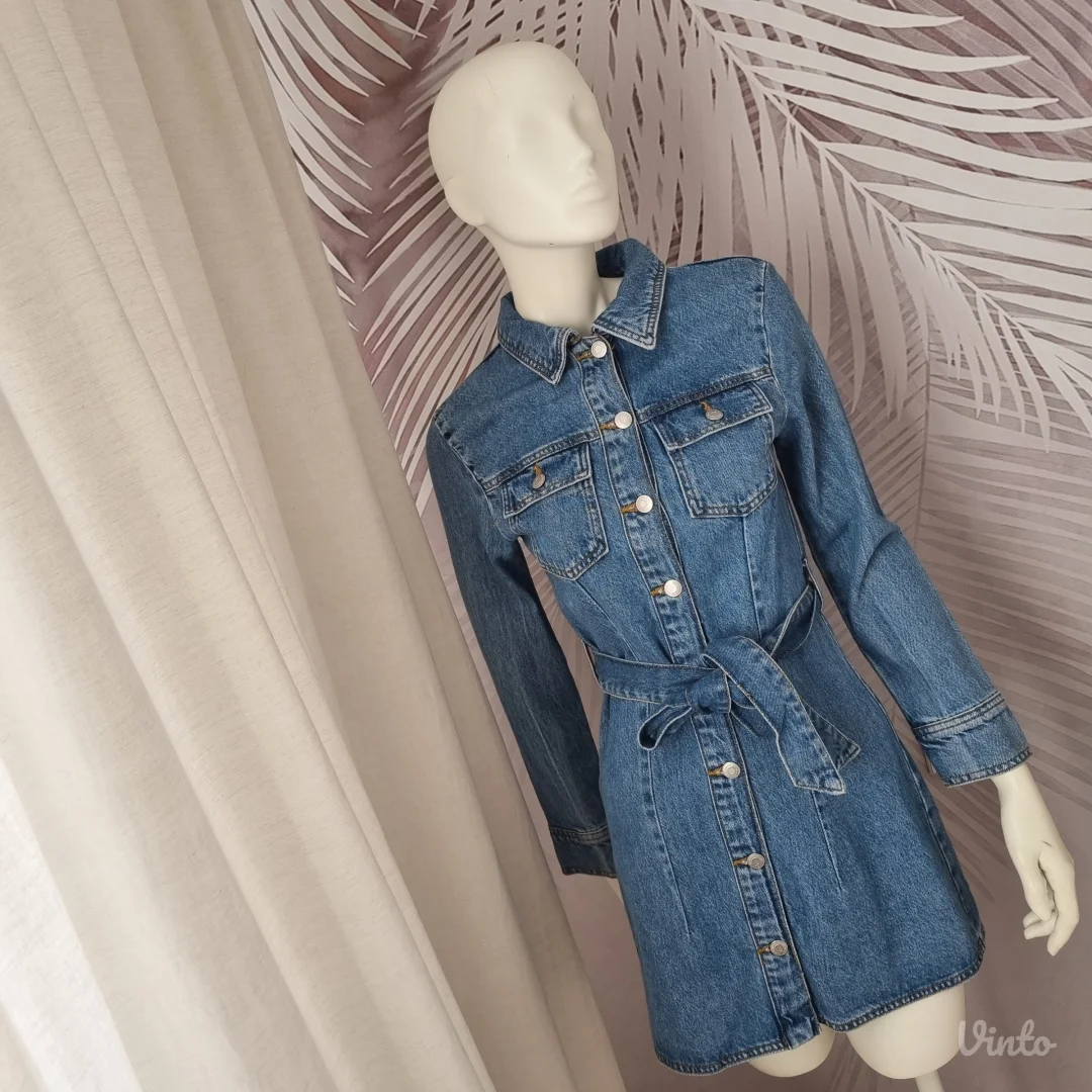 Nova ZARA jeans haljina sa etiketom