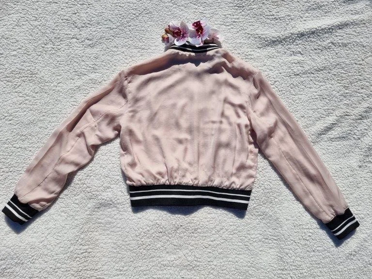 Bershka puder roze bomber jakna