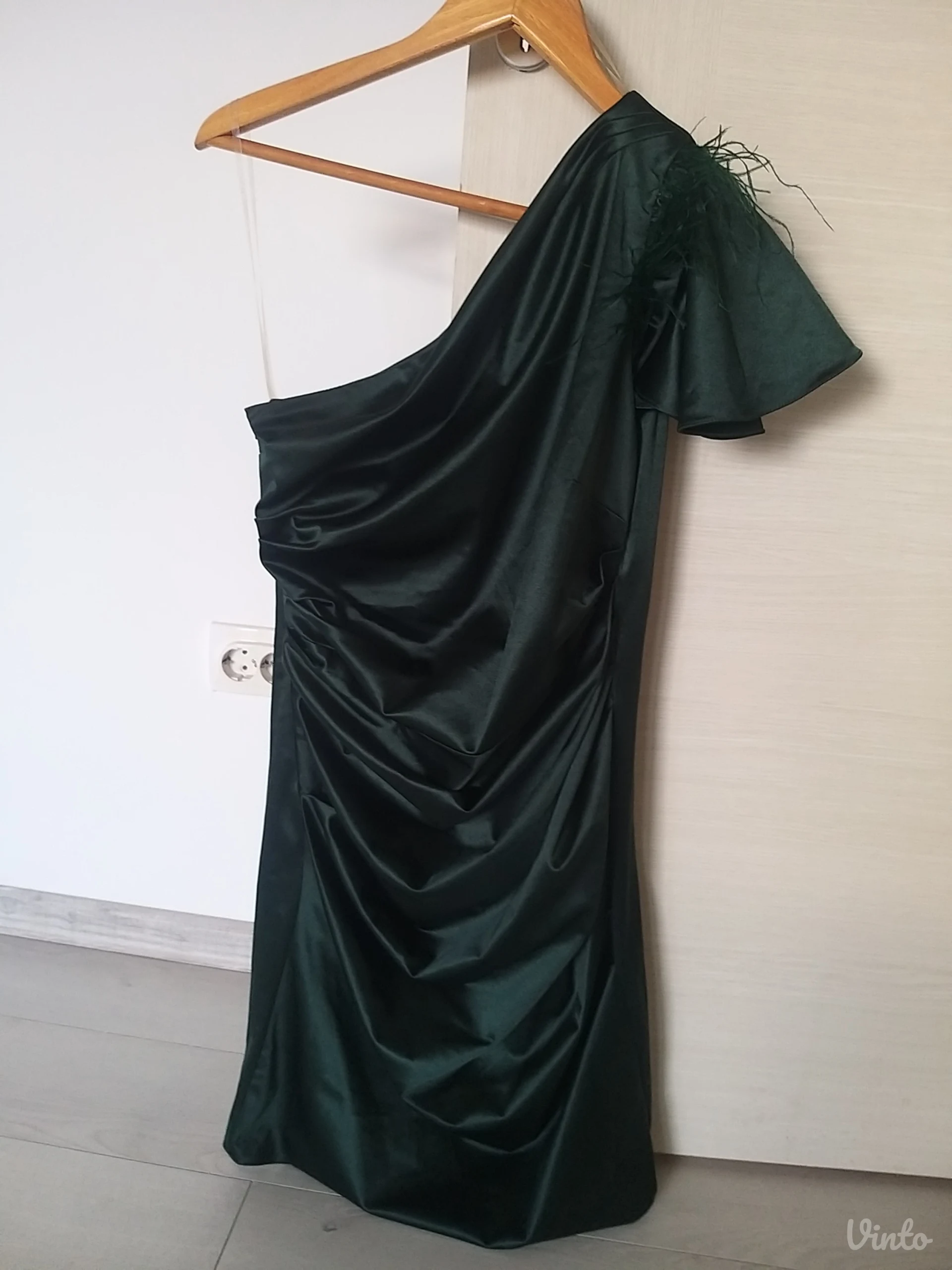 Maslinasta elegantna haljina
